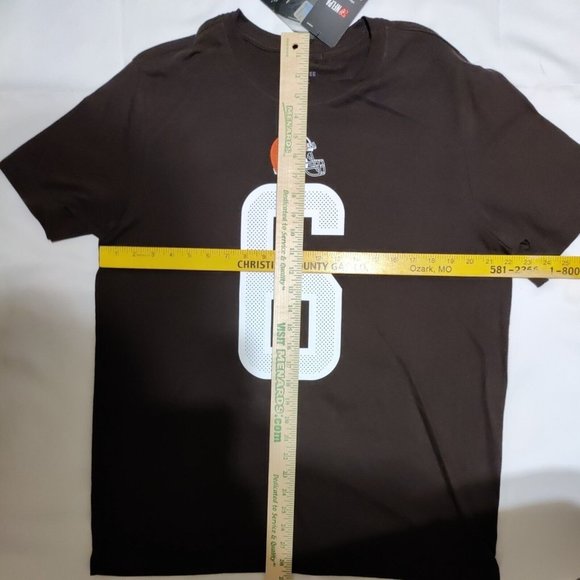 Cleveland Browns Baker Mayfield #6 Nike T-Shirt Men's Size Large Brown NWT - Picture 5 of 6